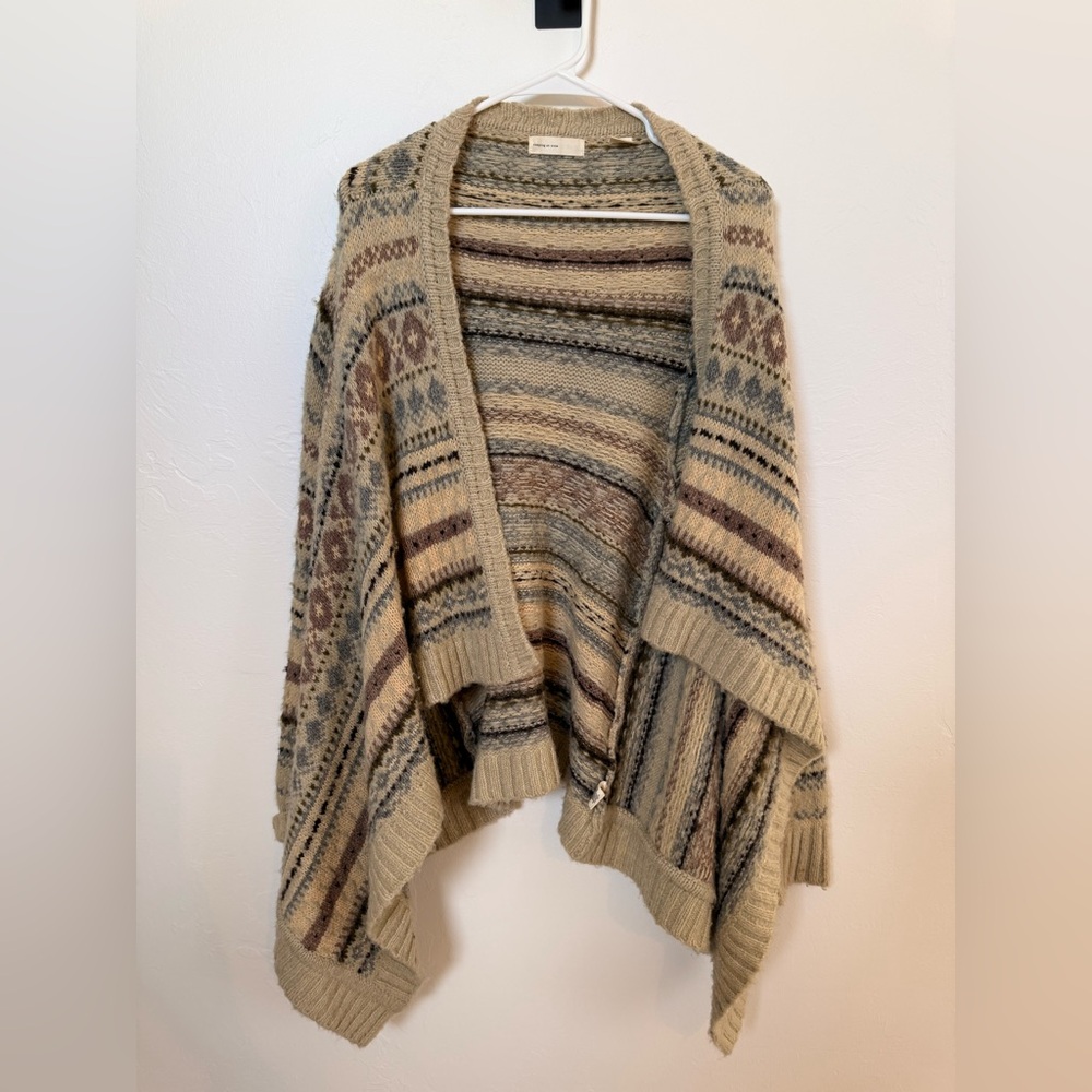 Cozy Beige Patterned Women's Sweater